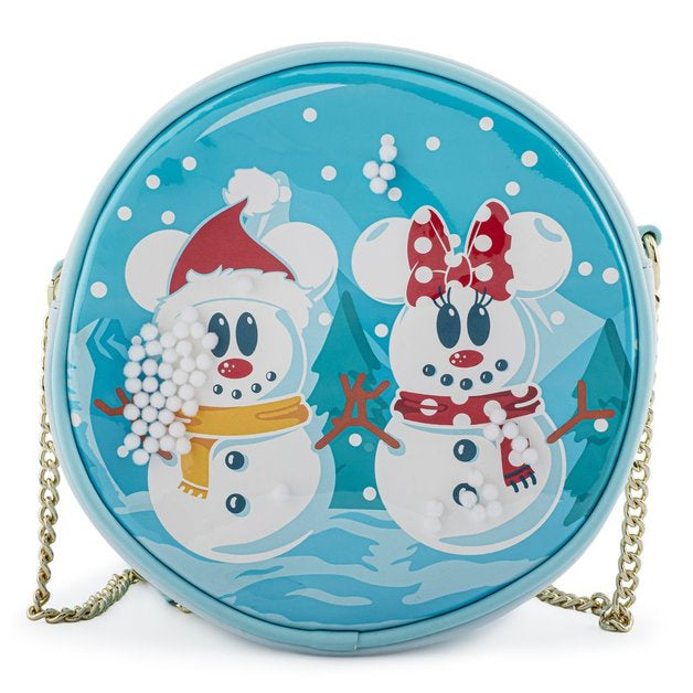 Loungefly - Mickey Mouse - Snowman Snow Globe Crossbody