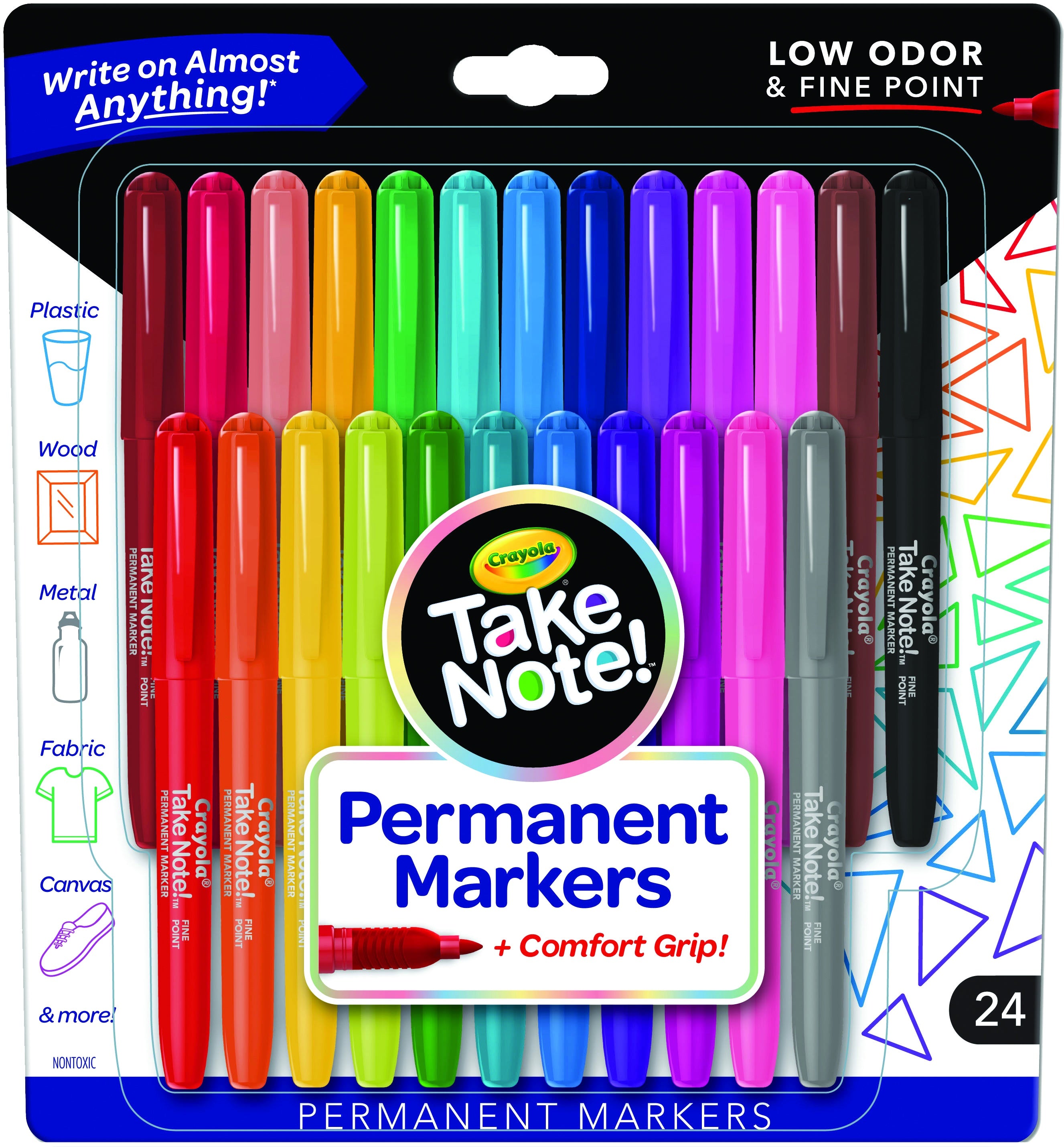 Crayola Take Note Permanent Markers Fine Point Gift Shack