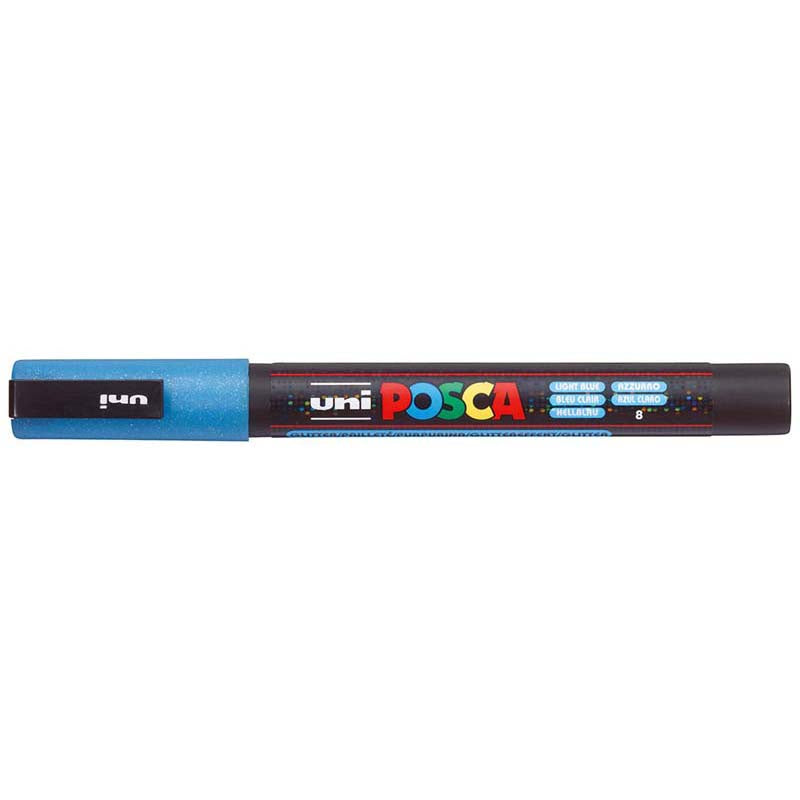 Uni Posca Marker PC-3ML Glitter Light Blue
