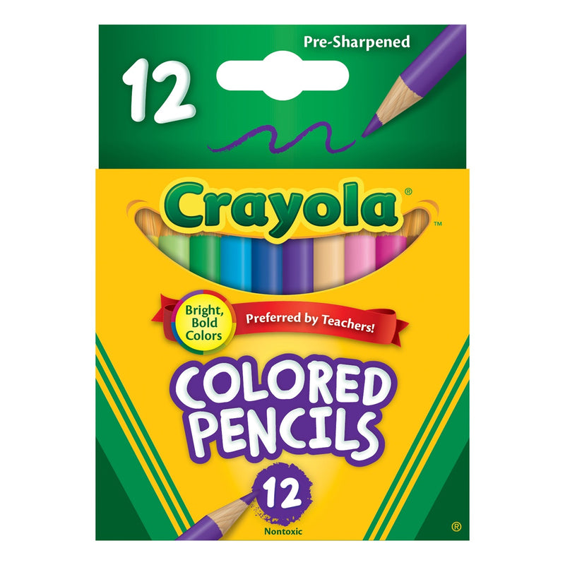 Crayola Coloured Pencils Half Size 12pk