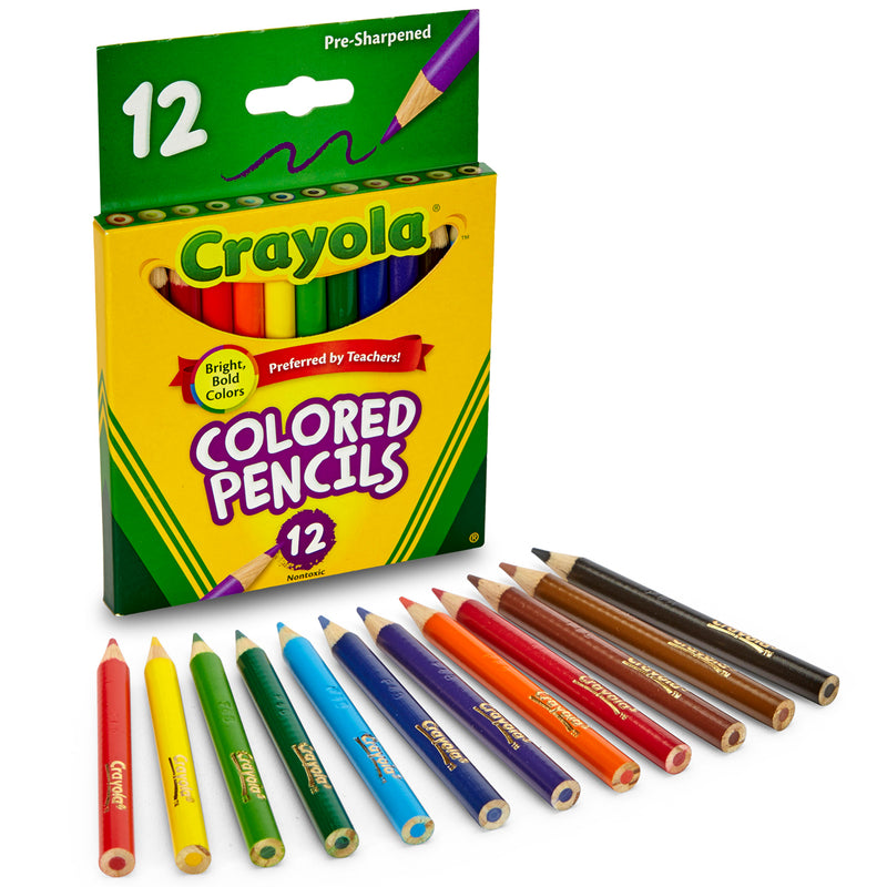 Crayola Coloured Pencils Half Size 12pk
