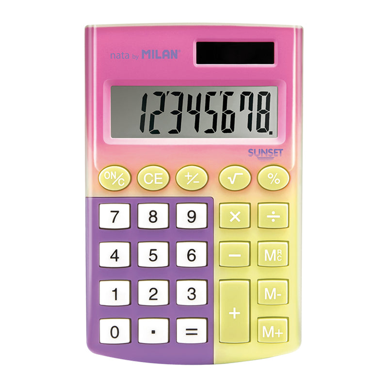 Milan Sunset Pocket Calculator Assorted