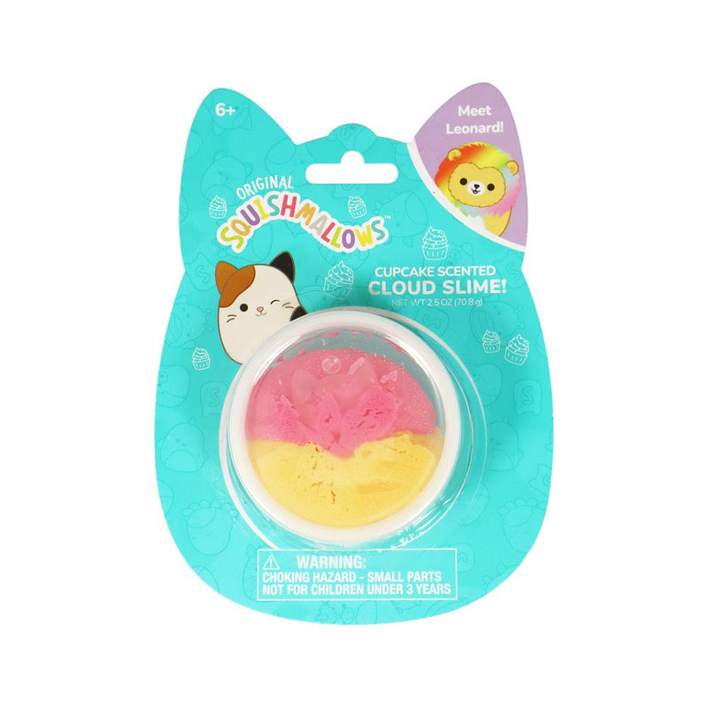 Squishmallows Scented Cloud Slime - Leonard Cupcake