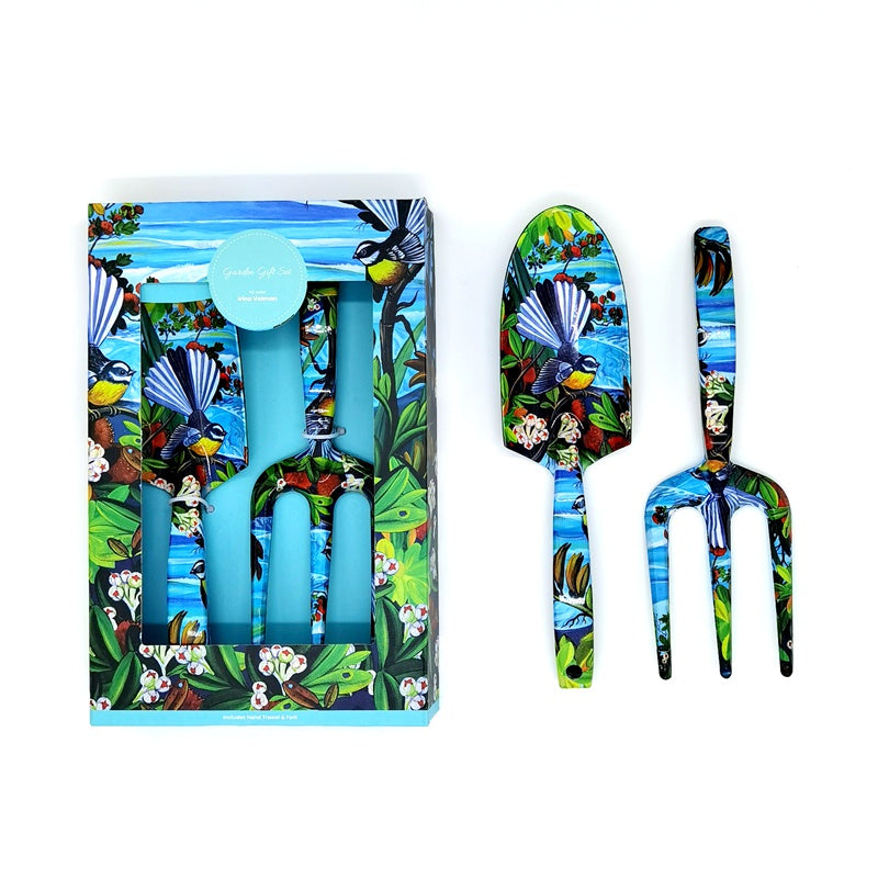 Garden Gift Set - Fantail Birds on Coast