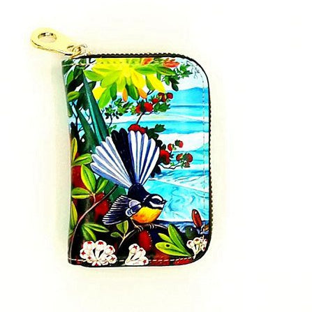 Fantail Birds on Coast - Card Holder