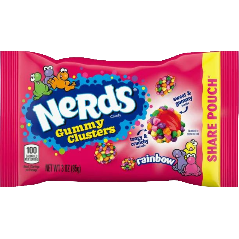 Nerds - Gummy Clusters Share Pouch Rainbow