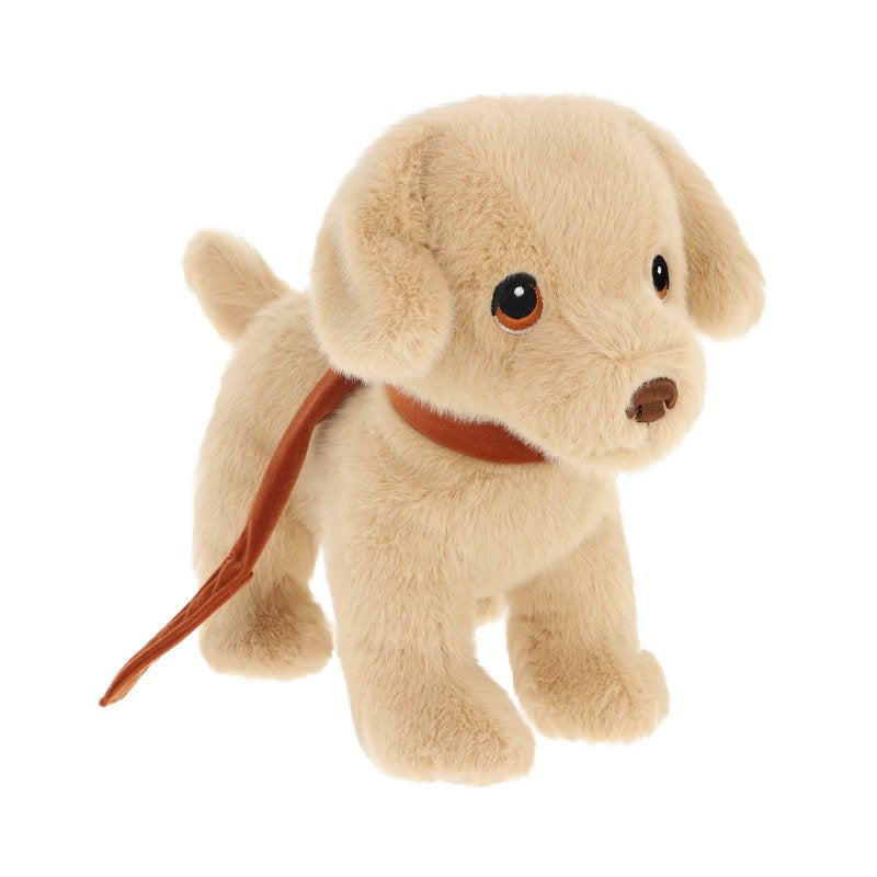 Puppy Love On Lead Plush - Labrador Monty