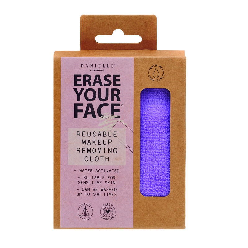 Erase Your Face - Makeup Removing Cloth - Bright Purple