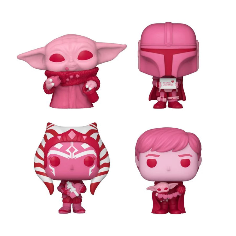 Star Wars: The Mandalorian - Valentines Day US Exclusive Pocket Pop! 4-Pack