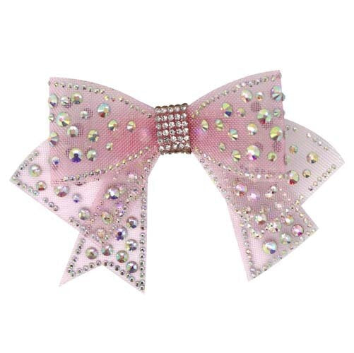 Pink Poppy - Pink Rhinestone Bow Hair Clip