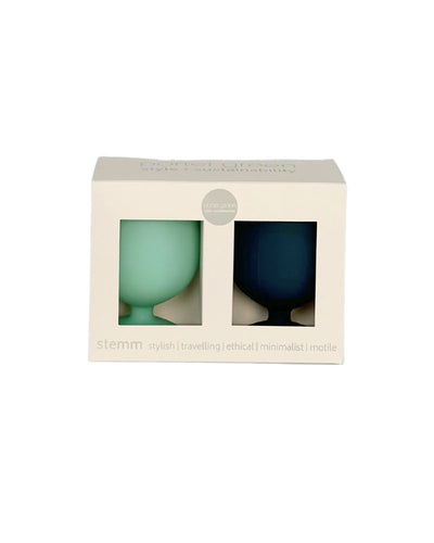 Porter Green - Mist + Ink - Silicone Unbreakable Wine Glasses Set