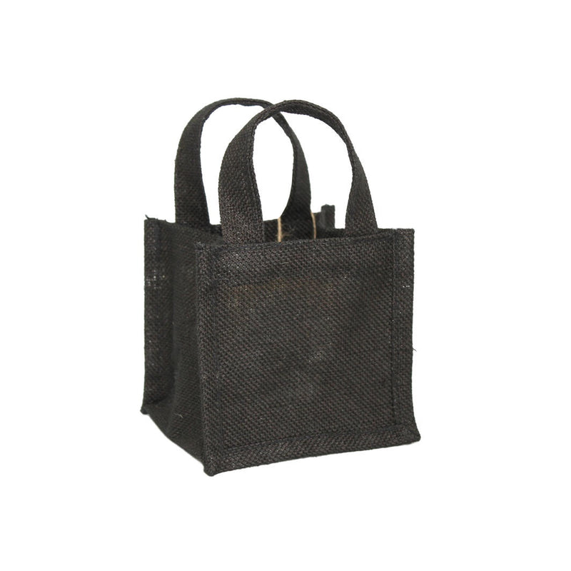 Jute Gift Bag - Mini Black