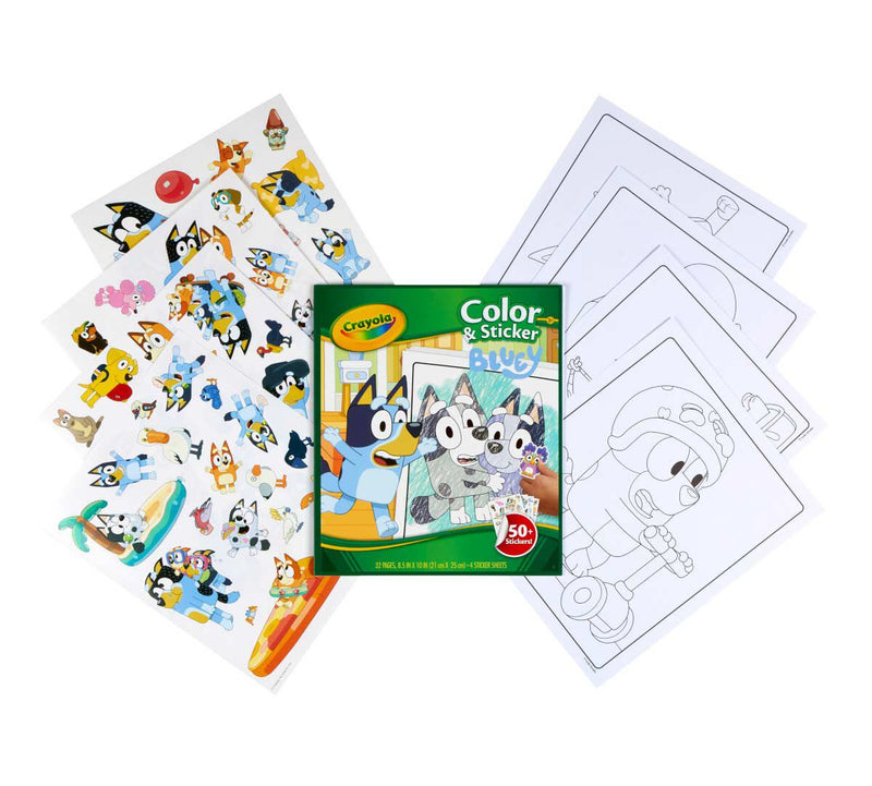 Crayola Colour & Sticker - Bluey