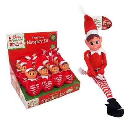 Christmas Naughty Elf 30cm