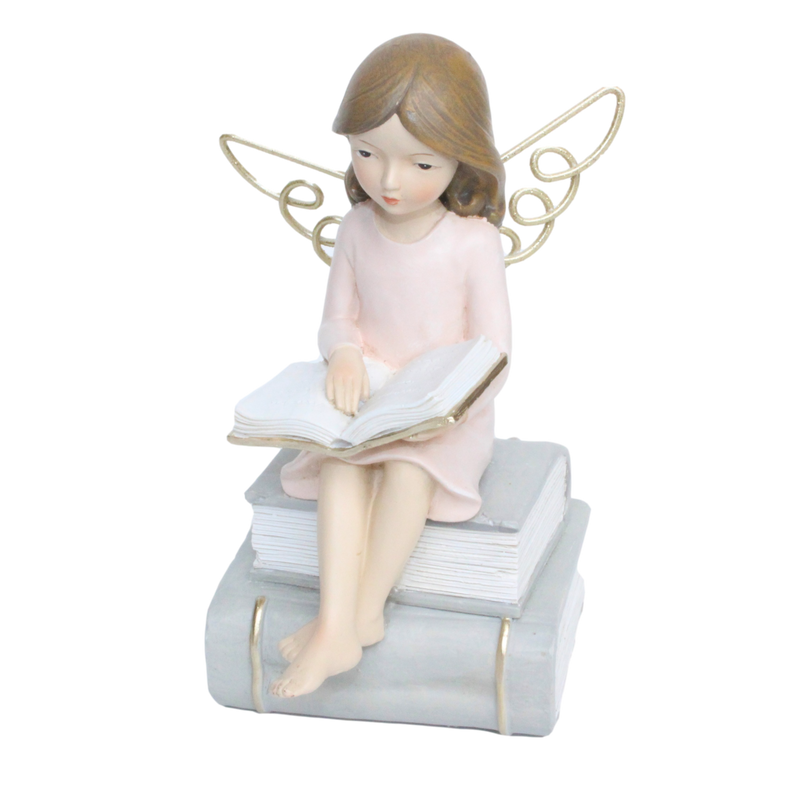 Christmas - Angel Sitting On Books