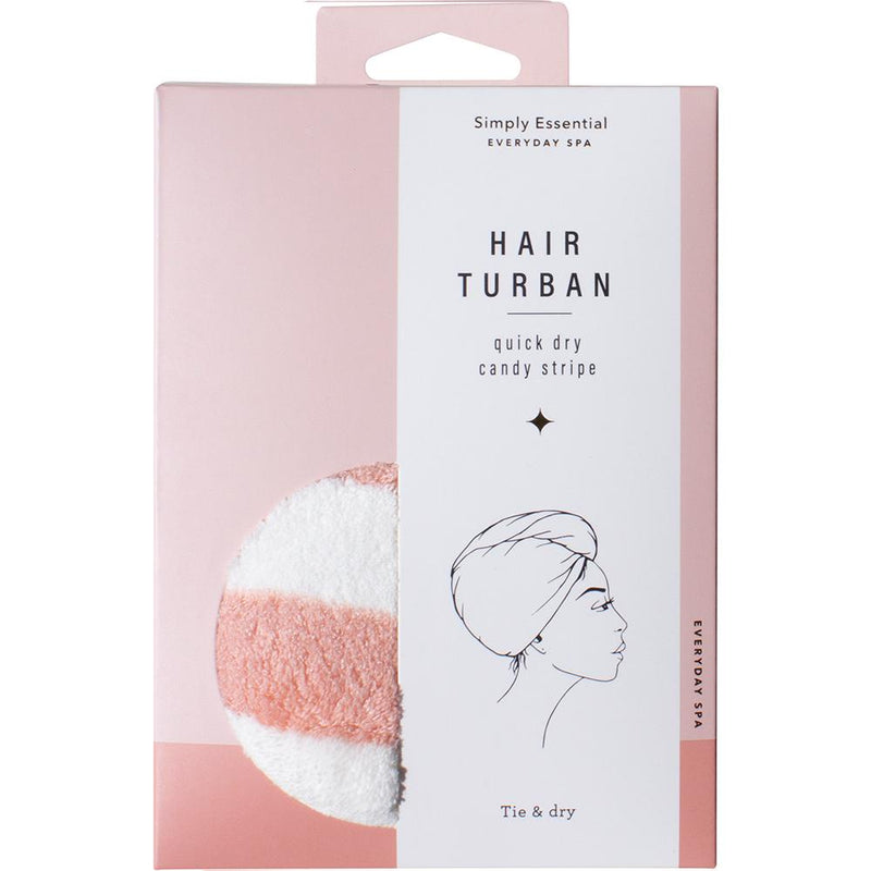 Quick Dry Hair Turban Candy Stripe