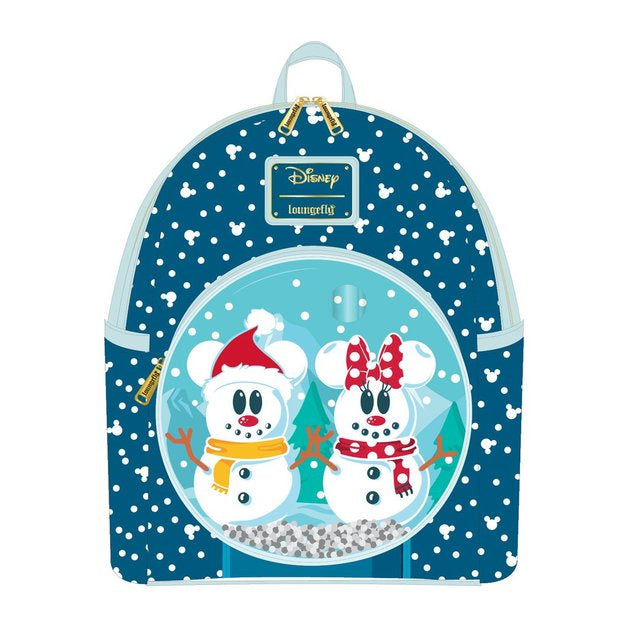 Loungefly - Mickey Mouse - Snowman Snow Globe Mini Backpack