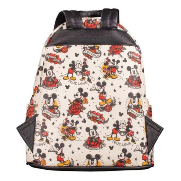 Loungefly - Disney- Mickey Tattoo Mini Backpack