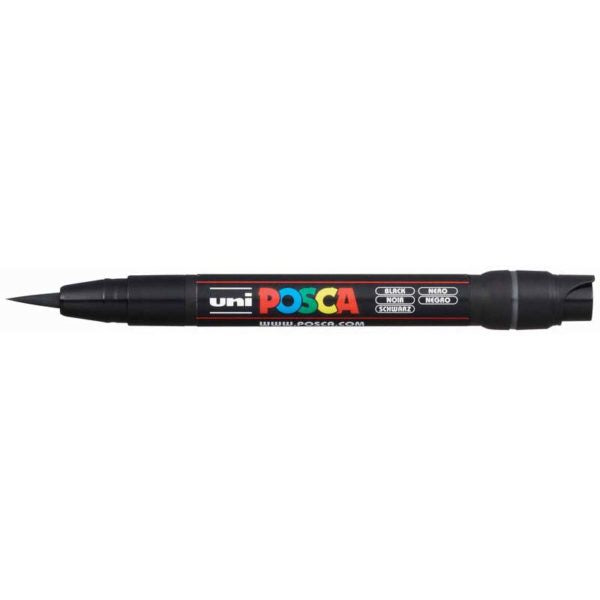 Uni Posca Marker Brush Tip PCF-350 Black