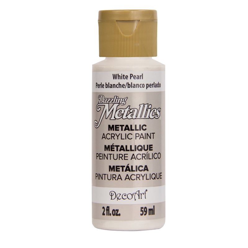 Deco Art Dazzling Metallics Paint 2oz - White Pearl