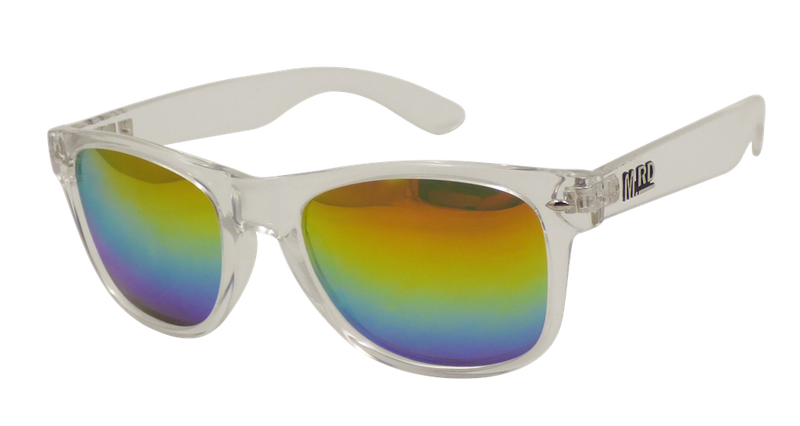 Moana Rd Sunglasses - Plastic Fantastic Clear with Rainbow Lens