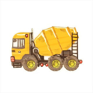 Crystal Ashley Pine Wall Art Cement Truck