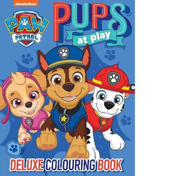 Paw Patrol Pups & Play Deluxe Colouring Book