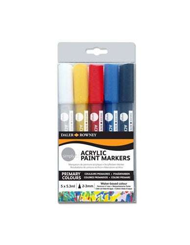 Simply Acrylic Paint Markers Set of 5