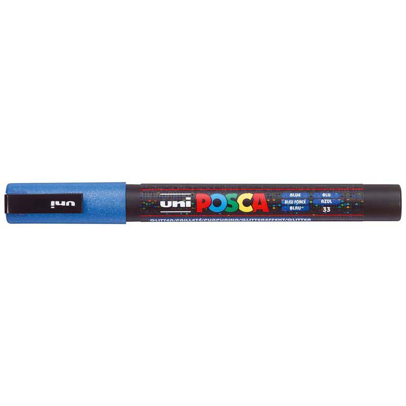 Uni Posca Marker PC-3ML Glitter Blue