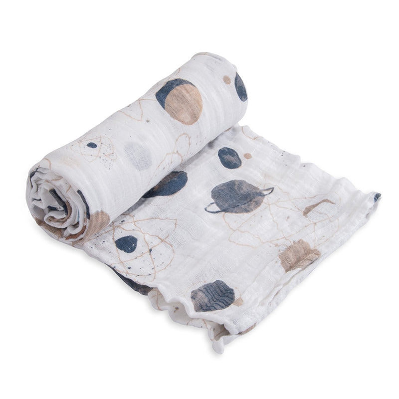 Little Unicorn Single Cotton Muslin Swaddle - Planetary