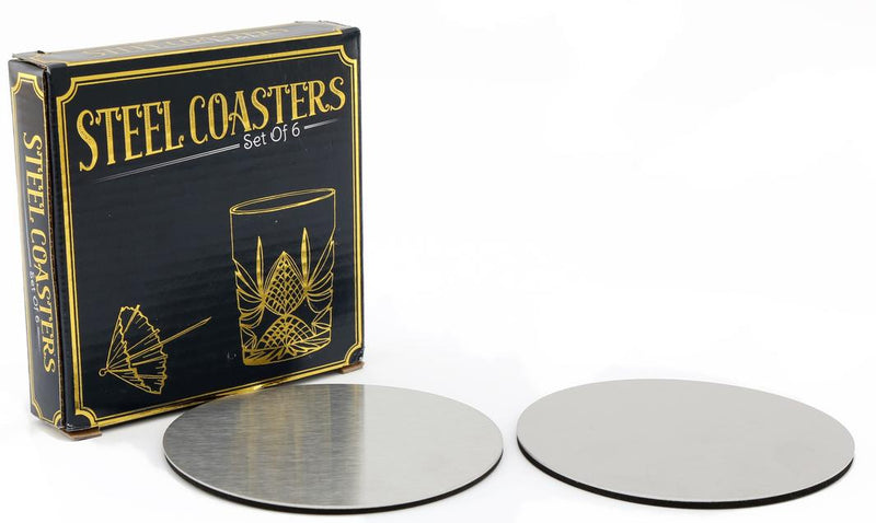 Steel Coasters - Set of 6