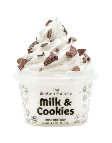 The Bonbon Factory Milk and Cookies Body Wash Whip