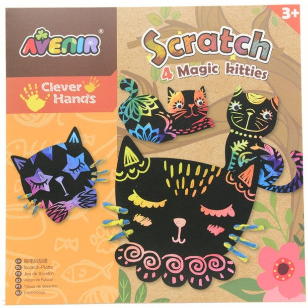 Scratch Art - 4 Magic Kitties