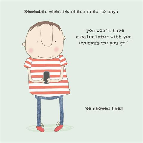 Gift Card: Remember When Teachers