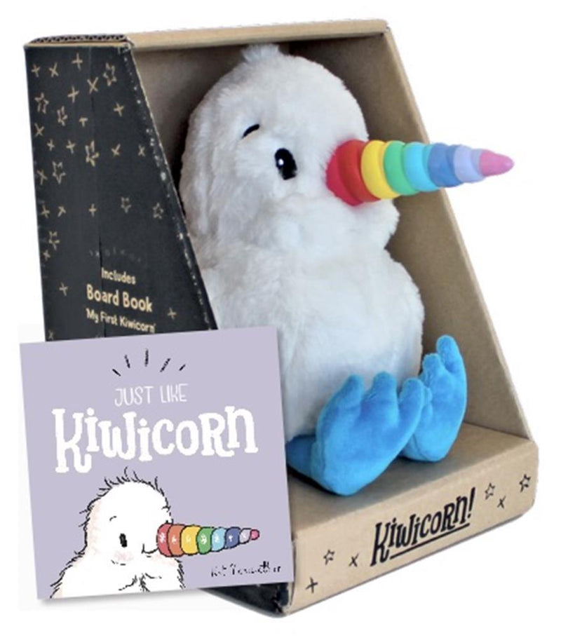 Kiwicorn Plush Toy with Board Book