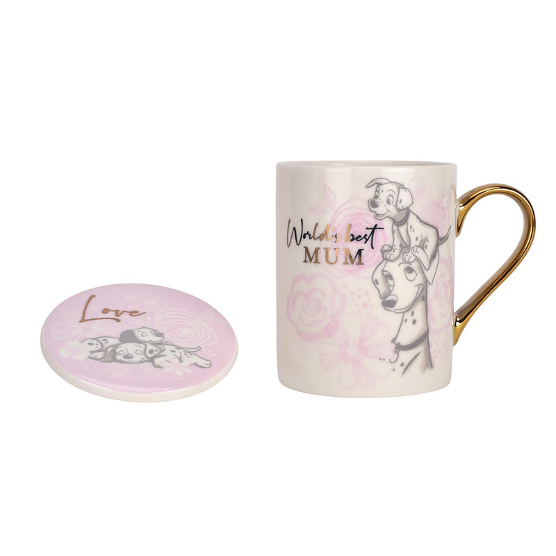 Disney Mug & Coaster Set - 101 Dalmatians - Mum