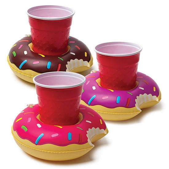 Inflatable Pool Party Beverage Boats - Donuts