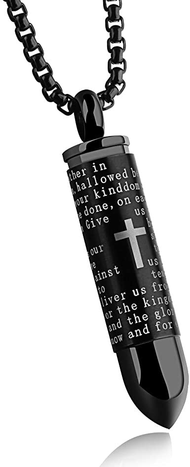Lords Prayer Bullet Necklace