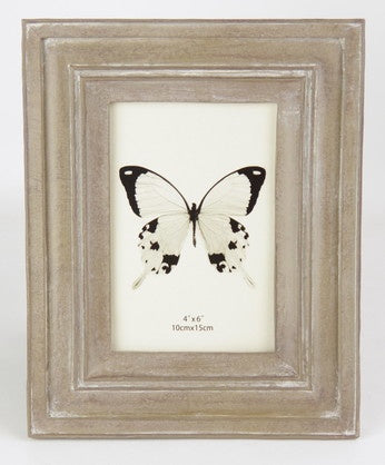 Stepped Classical Photo Frame Taupe 4x6