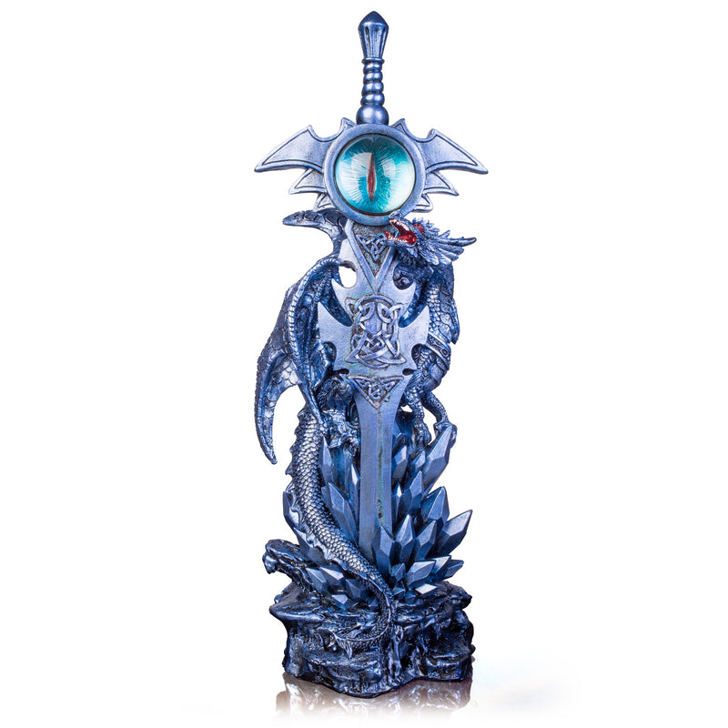 Ice Dragon on Sword Figurine