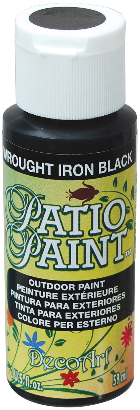 Deco Art Patio Paint 2oz - Wrought Iron Black