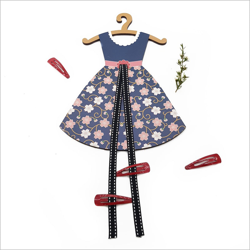 Hairclip Tidy: Cherry Blossom Vintage Dress