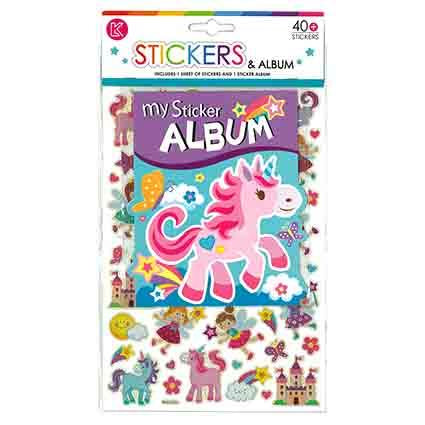 Sticker Album with Stickers - Unicorn