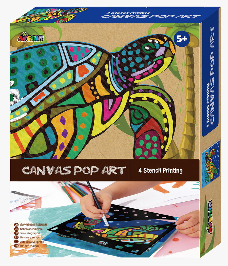 Turtle Canvas Pop Art