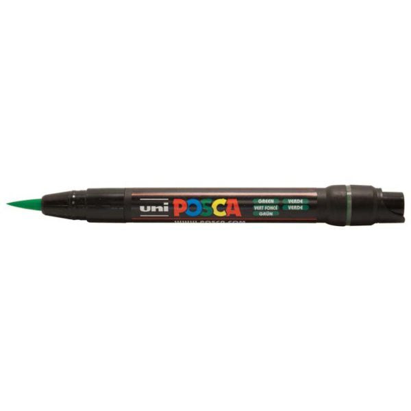 Uni Posca Marker Brush Tip PCF-350 Green