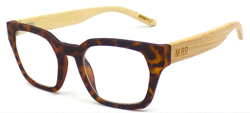 Moana Rd Blue Light Glasses: Rectangular Tortoiseshell