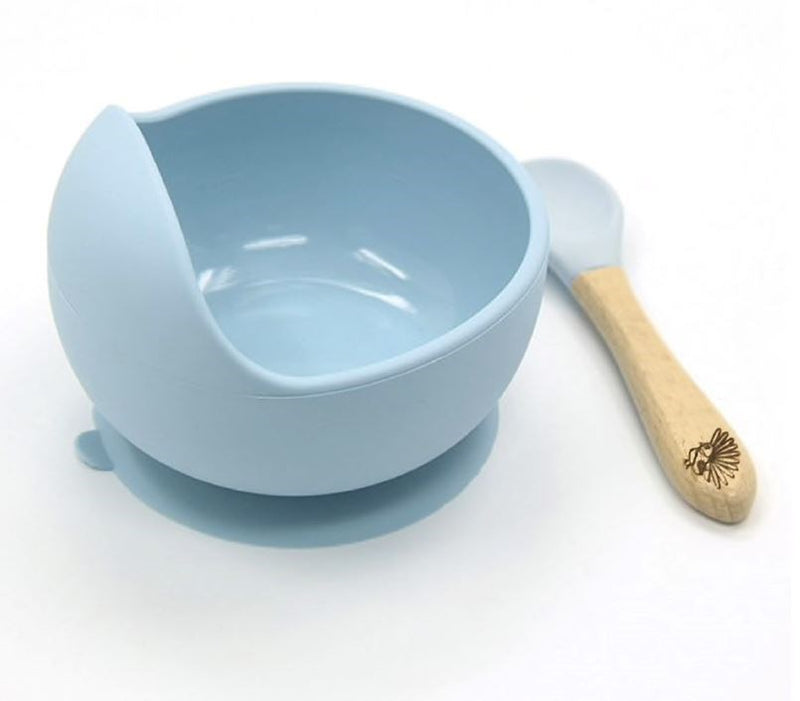 Moana Rd Suction Bowl & Spoon Set Blue