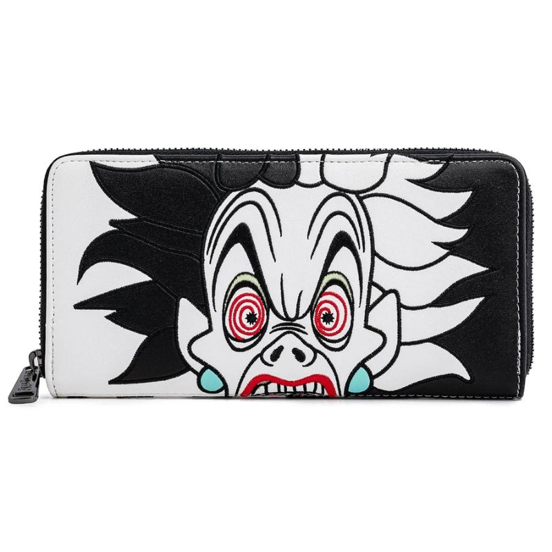Loungefly - 101 Dalmatians - Cruella de Vil Spots Zip Purse