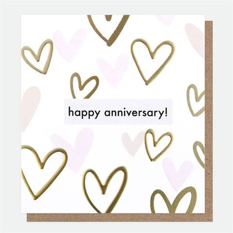 Gift Card - Anniversary Hearts Outline