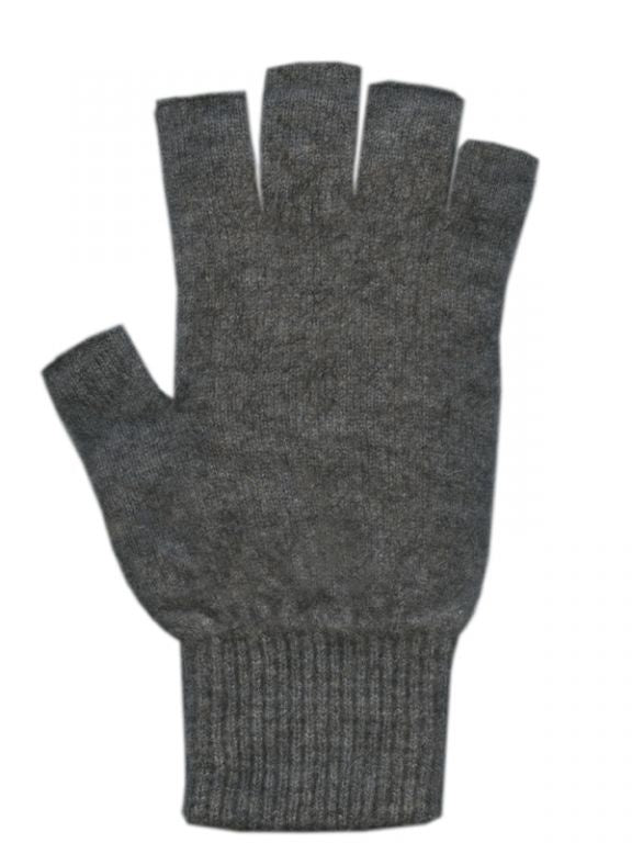 Possum Merino Gloves Fingerless Riverstone Extra Small